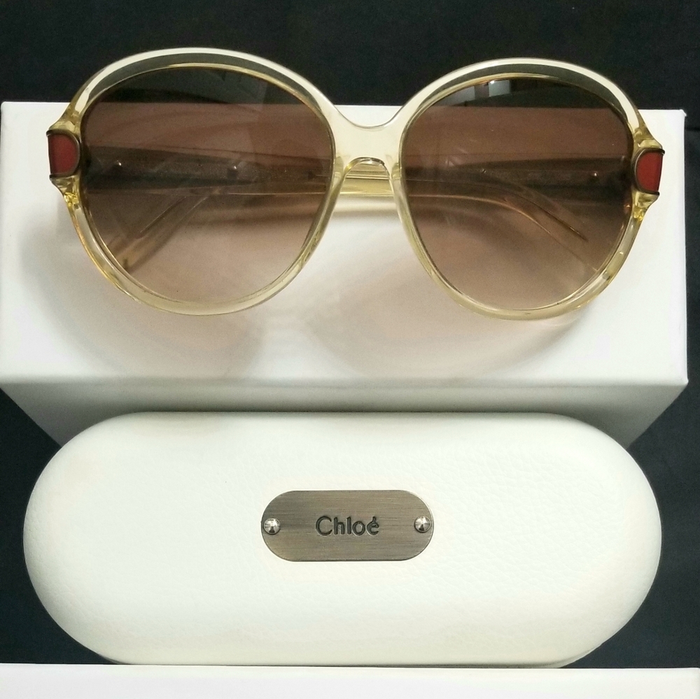 Chloe Round Frame Sunglasses-New!